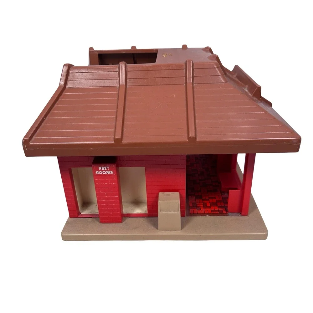 Vintage Playskool McDonalds‎ Restaurant Playset No 430 Red Brown 1970s Toy